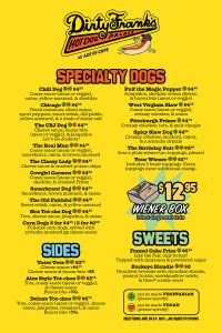 Ace of Cups Menu